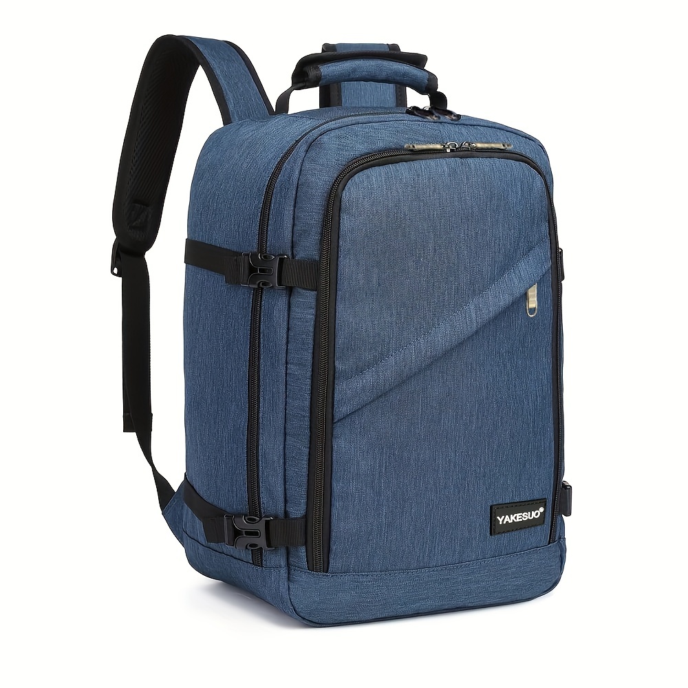 

1pc Casual Men's Women's Backpack Under Seat Flight Bag Travel Luggage Bag Double Shoulder Bag, Casual Student Commuter Double Shoulder Bag For School Office Business Trip