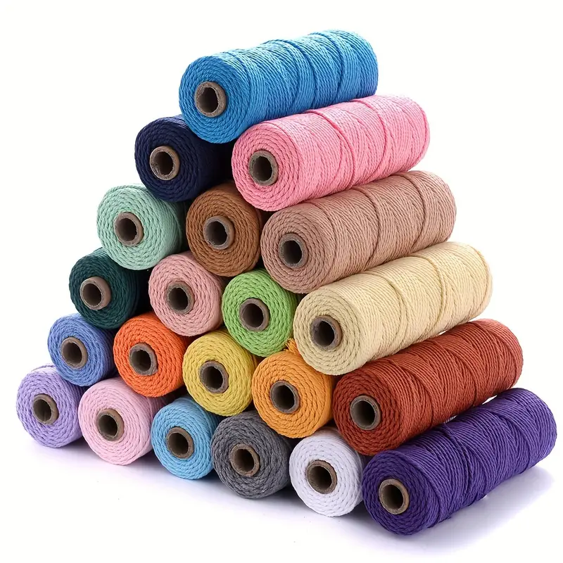 Cotton Twine Thread String Crafts Macrame Cord Rope Diy - Temu
