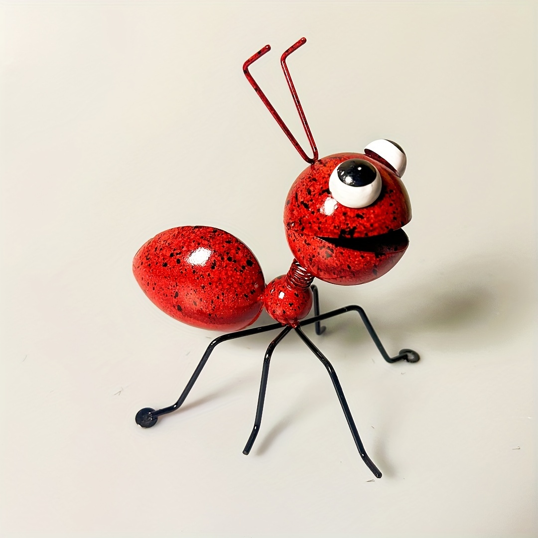 YHDSN Metal Craft Ant Garden Decor Ant Yard Wall Decor Fence Hanging Wall  Art Colorful Sculpture Decoration for Lawn Indoor and Outdoor Colorful and