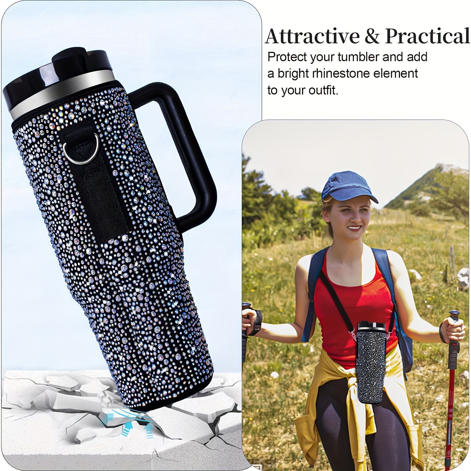 inkmin Water Bottle Carrying Bag Compatible with Stanley 44oz