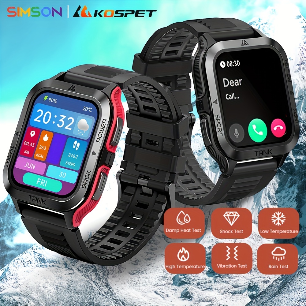 KOSPET TANK M2 Smartwatch Rugged Fitness Tracker IP69K Waterproof – KOSPET  Smartwatch Online Shop