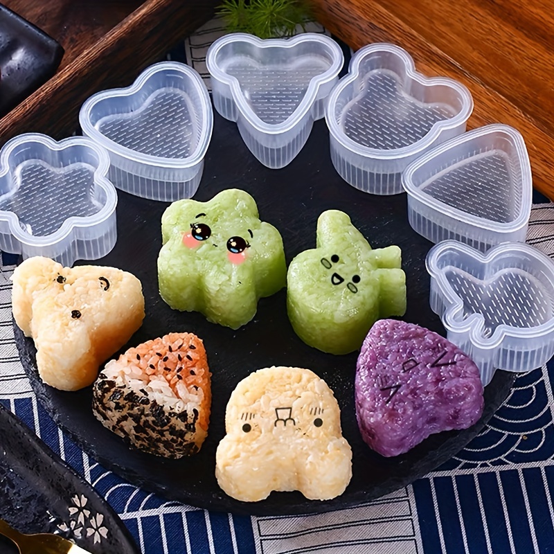 Triangular Plastic Sushi Rice Ball Maker Mould Onigiri Mold Sushi Maker  Kitchen Gadgets Stuff Transparent Bento Accessories