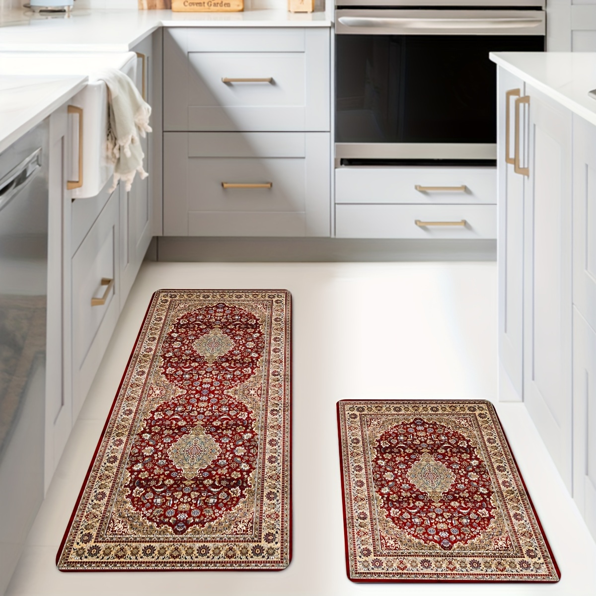 Vintage Kitchen Rug Non Slip Kitchen Mats Floor Cushioned - Temu South ...