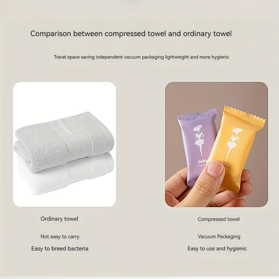 14pcs Travel Compressed Face Towel Non-woven Portable Towel