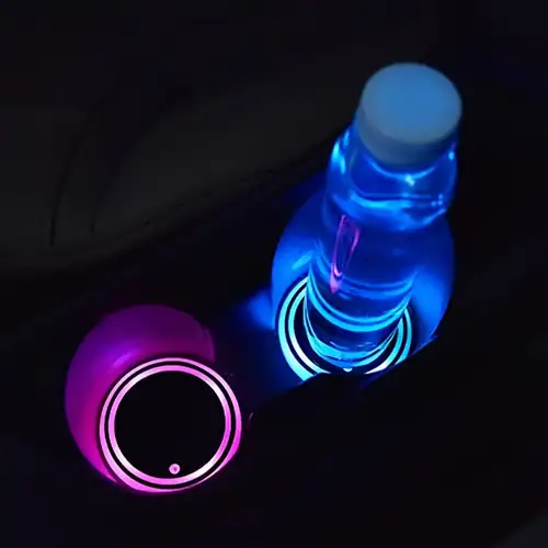 1 pièce Lumière d'ambiance bleu en plastique voiture LED intérieur