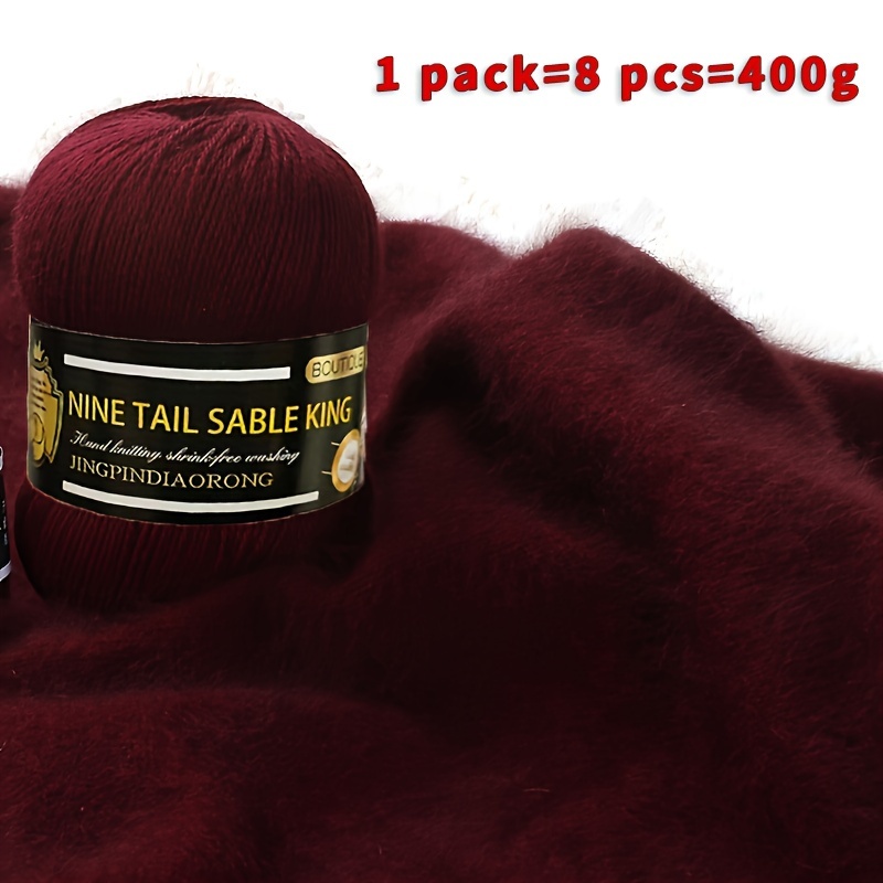 50G/Ball Imitation Mink Wool Yarn Faux Fur Yarn Cashmere For Hand Knitting  Crochet Sweater Thread