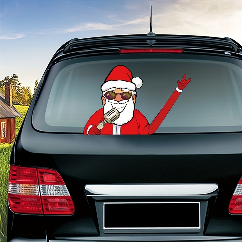 Weihnachten Santa Claus Scheibenwischer Aufkleber Autos - Temu Austria