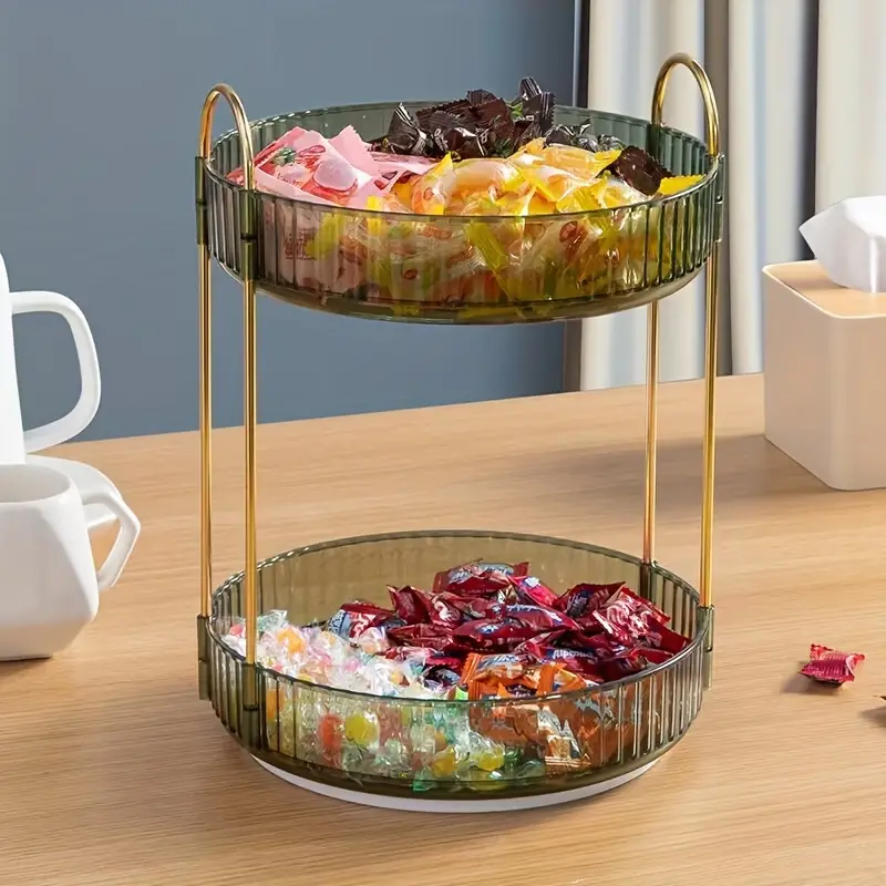 Plastic Dessert Display Stand Rotating Fruit Tea Break Cake - Temu