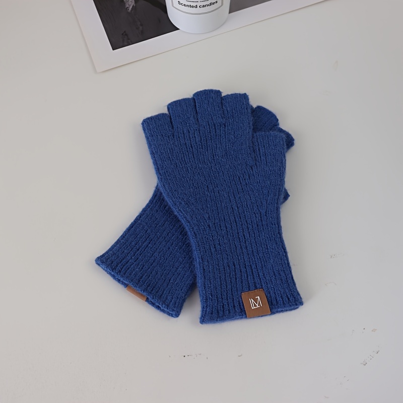 Guantes de punto para hombre con pantalla táctil, guantes de dedo completo  de Color sólido, guantes de lana de punto antideslizantes para otoño – Los  mejores productos en la tienda online Joom