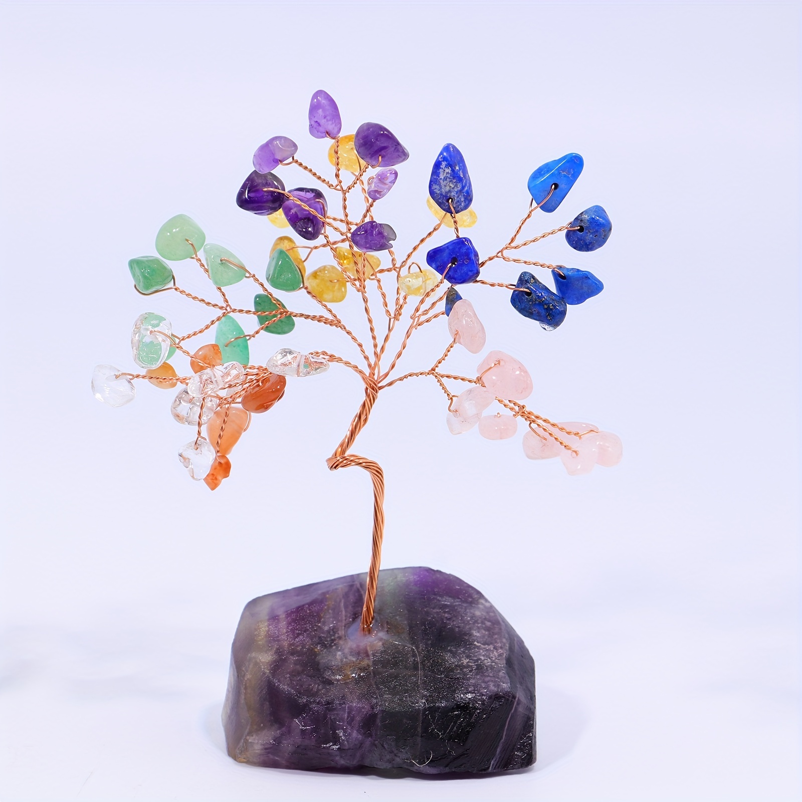Handmade Seven Chakra Tree Crystal Tree of Life Feng Shui Tree
