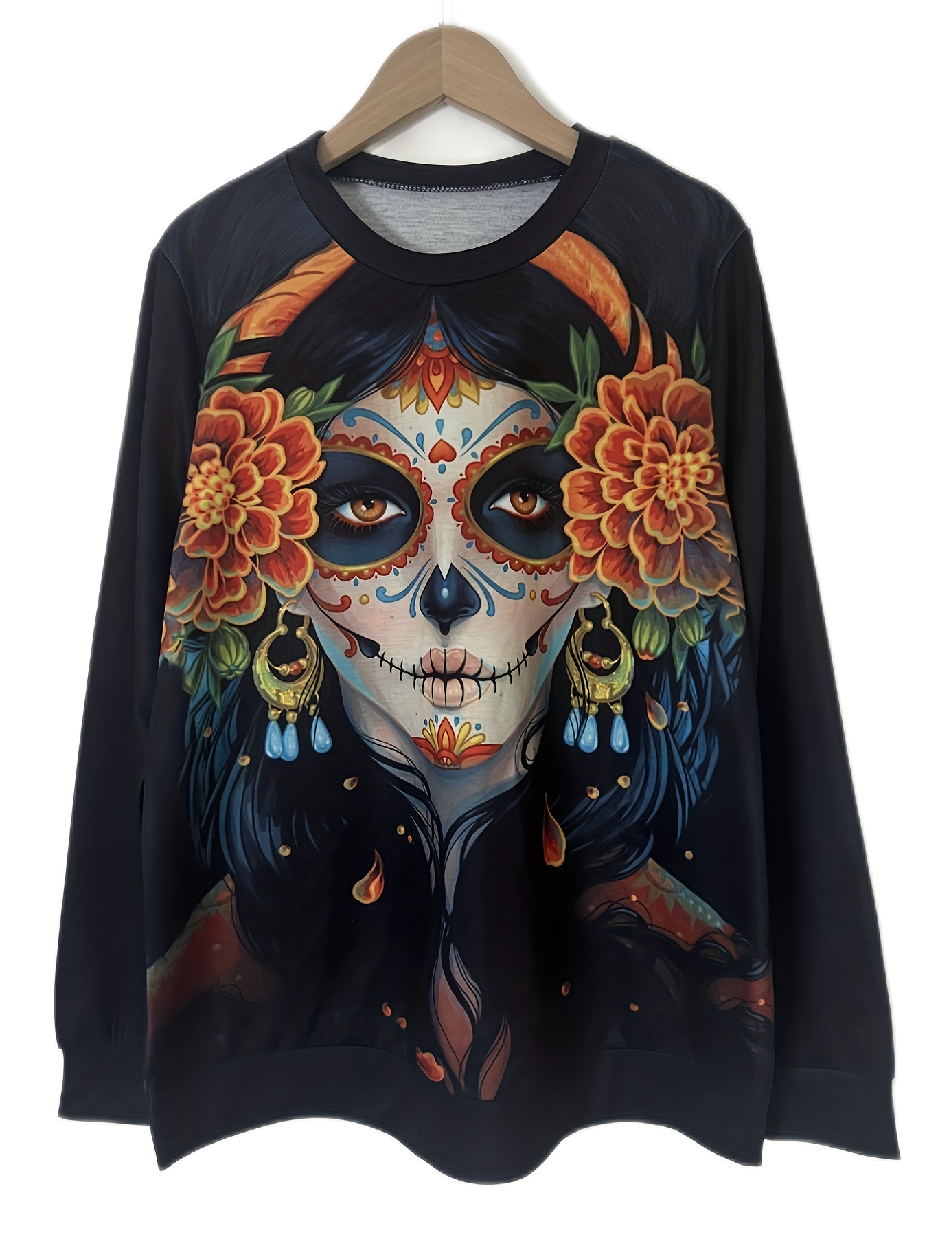  YFJRBR daily deals of the day prime today only I'm Ok It's Not  My Blood Womens Printed Casual Long Sleeve Sweatshirt Halloween Shirts For  Women Plus Size Hoodies deals : Clothing