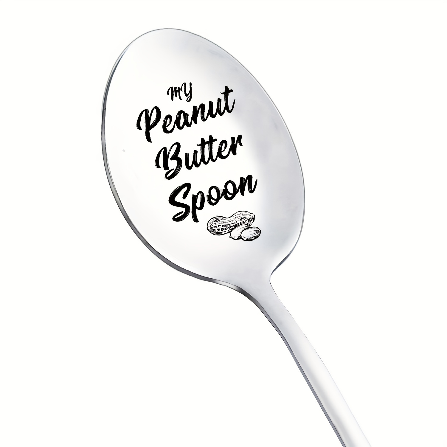  Peanut Butter Spoon - Custom Spoon - Personalized Daddy Gift -  Engraved Name Peanut Lover Coffee Spoon - Boyfiend Gift for Him Fathers Day  Gift Spoon (Peanut Butter Spoon Option 1) : Home & Kitchen
