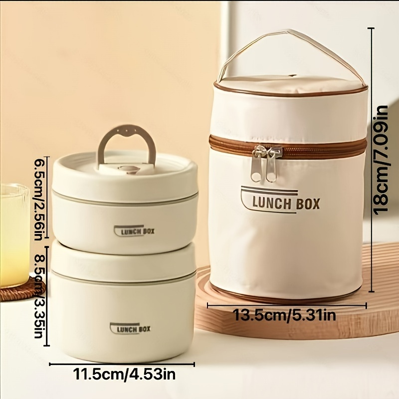Food Carrier Portable Soup Container Stainless Steel 5 Tiers 16 Cm Lunch Box