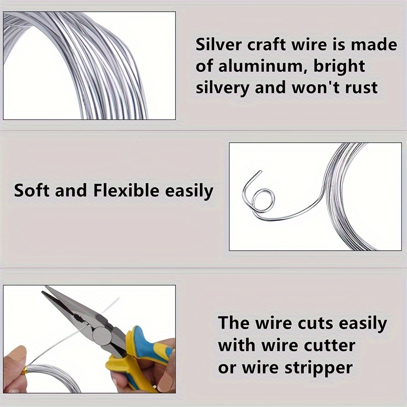 1 Roll Aluminum Wire Armature Bendable Metal Craft Wire For Making Doll  Skeleton DIY Crafts , Coffee Color, 393.7inch X 2mm