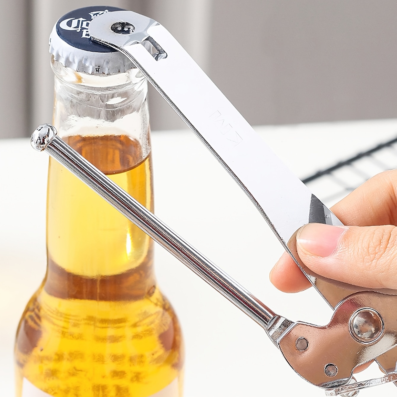 Stainless Steel Can Opener, Lid Opening Tool Artifact, Opening Iron Skin  Canning Knife, Bottle Opener, Screwdriver, Low Milk Coconut Pulp Canning  Knife - Temu