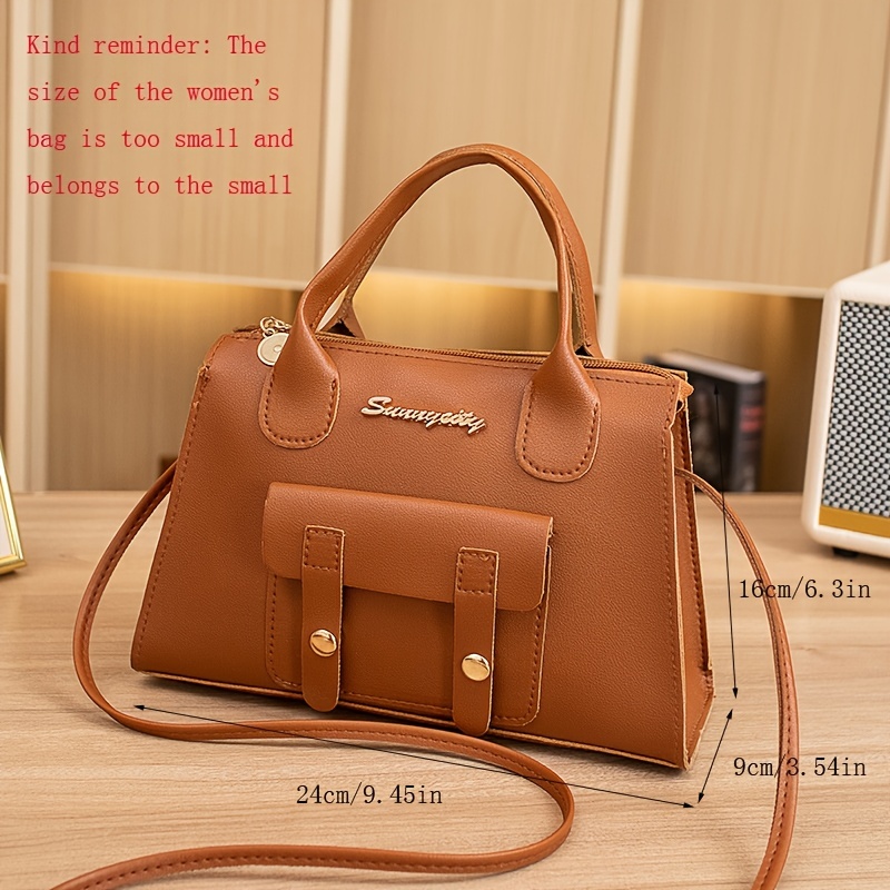 Mini Fashionable Handbag, New Arrivals Simple Style Solid Color