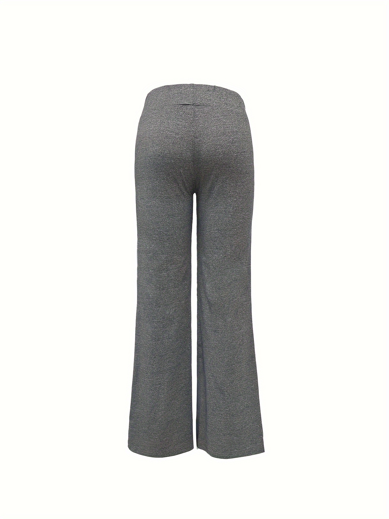 Plus Size Sports Pants Women's Plus Solid Elastic Drawstring
