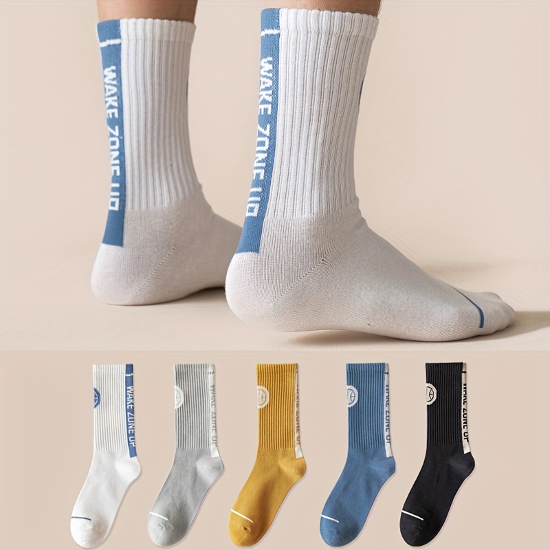 5 Pares/lote Calcetines Deportivos Unisex Casuales Color - Temu