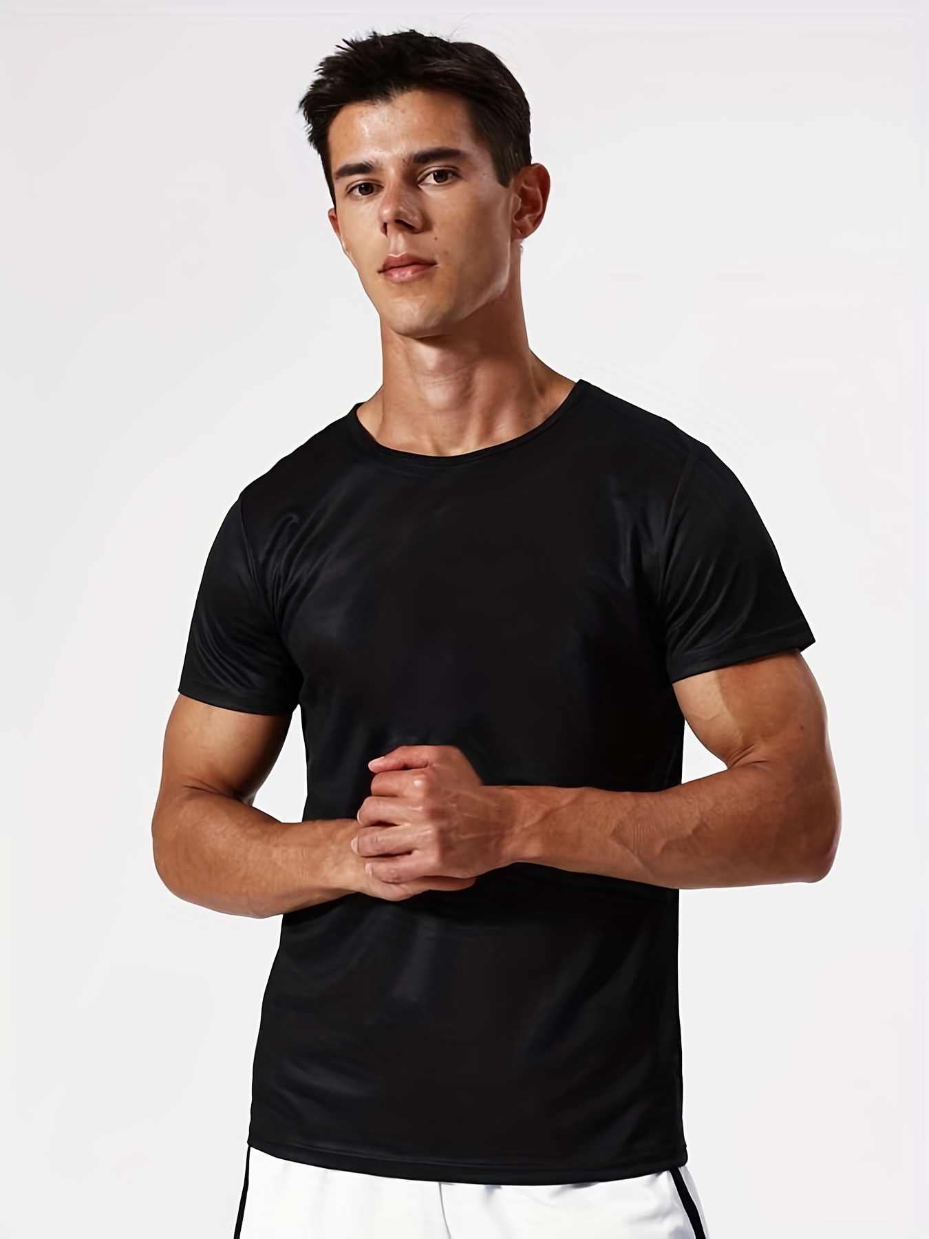 Breathable Stretch Woven T-Shirt