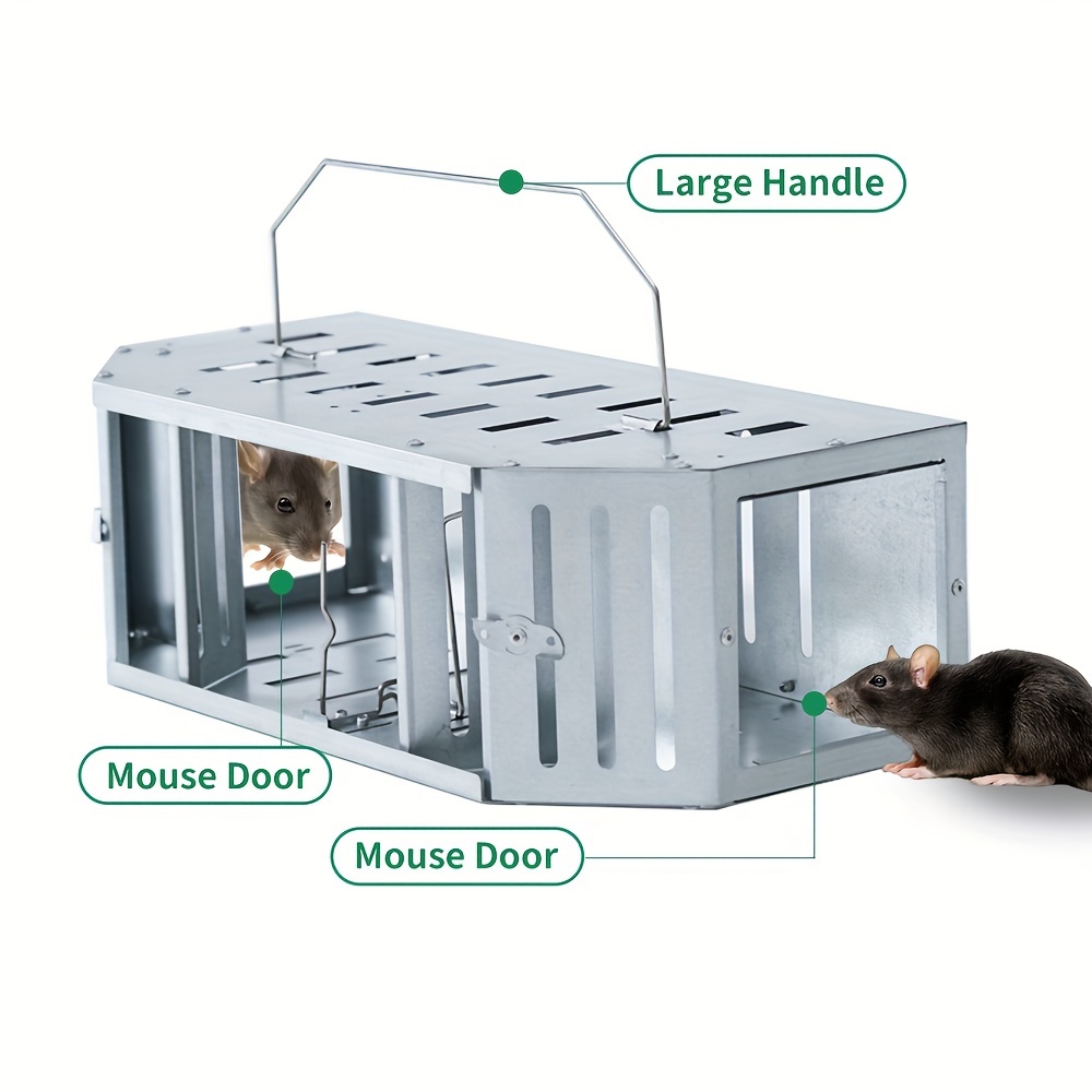Eliminate Pests Instantly With This High-sensitivity Reusable Rat Trap Cage!  - Temu