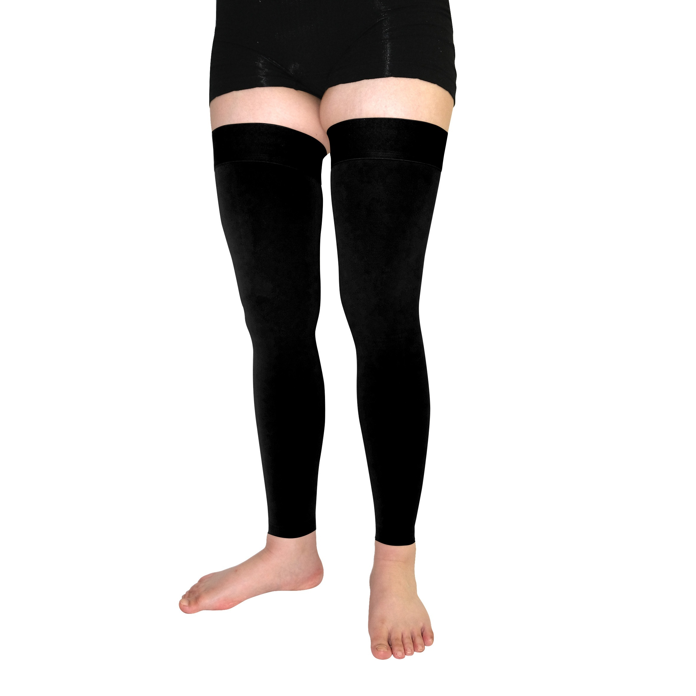 Thigh High Compression Stocking Footless,20-30mmHg Varicose Veins