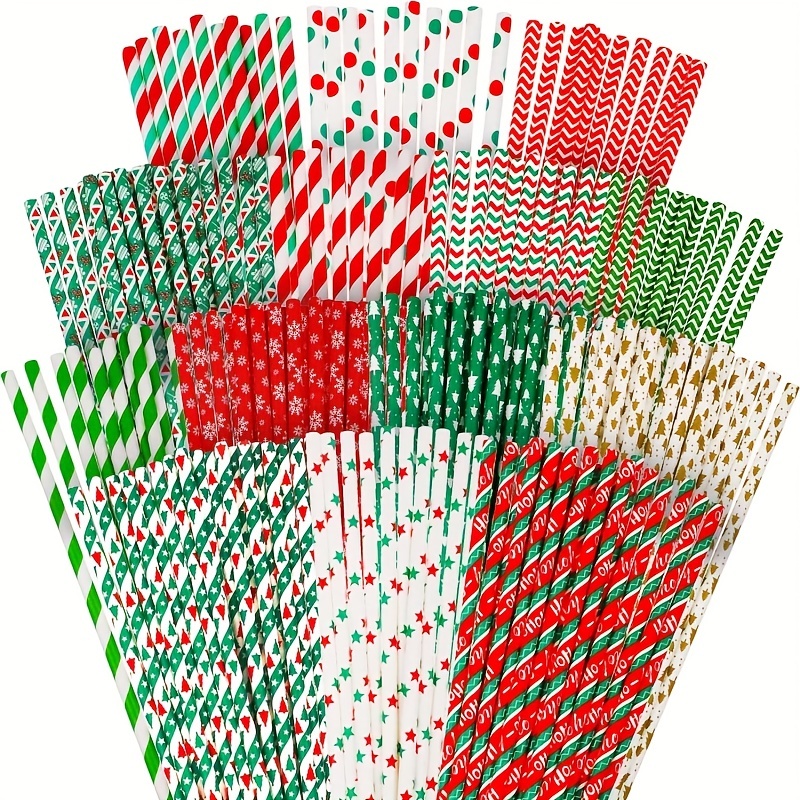 Christmas Paper Straws Santa Claus Christmas Tree Party Decoration Straws  Disposable Degradable Drink Straws, Christmas Decorations, Cute Aesthetic  Stuff, Cool Gadgets, Unusual Items - Temu