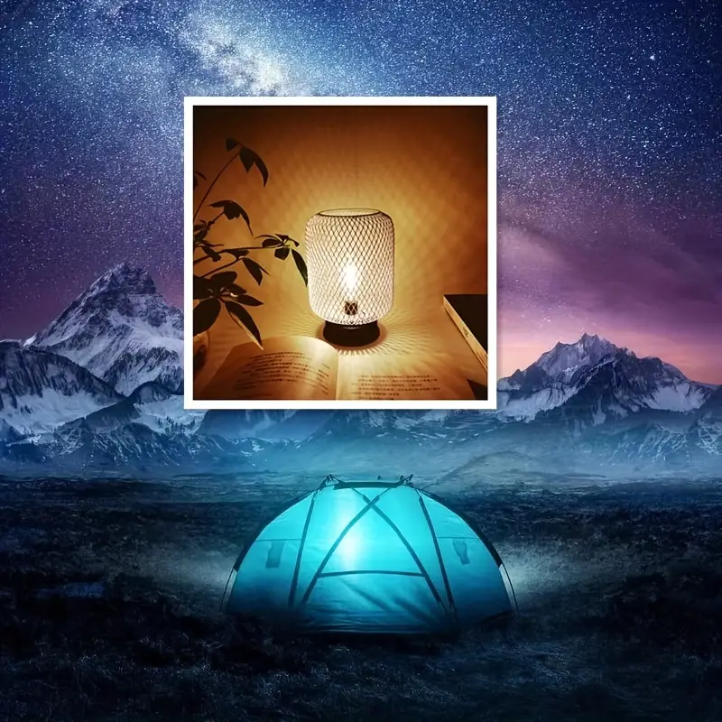 Rétro Classique Fer Art Chambre Parentale Petite Veilleuse Lumière De  Camping En Plein Air Tente Lumière