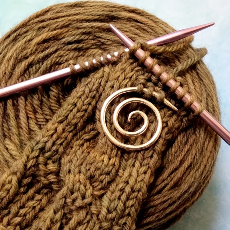 Spiral Cable Needle Handmade Knitting Tool Round Spiral - Temu