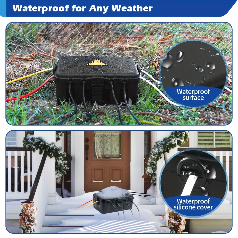 1pc Outdoor Electrical Box Outdoor Outlet Covers Waterproof Weatherproof  Outdoor Covers Protect Outlet Plug Socket Timer Power Strip Extended Cord -  Tools & Home Improvement - Temu