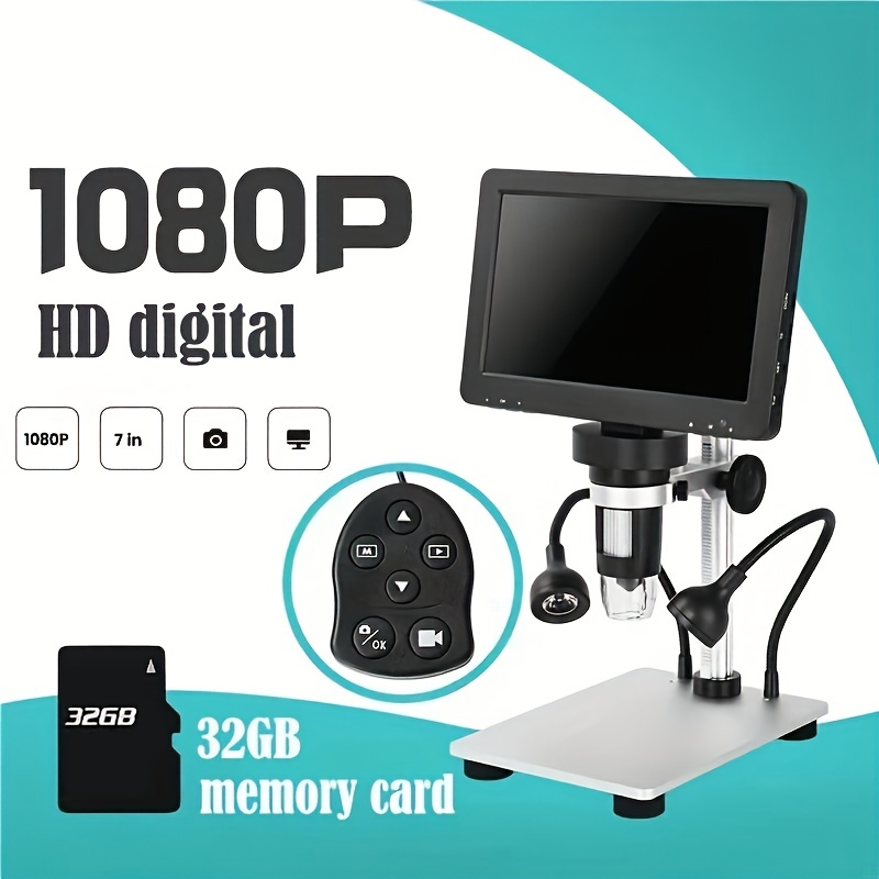 Dm9 Professional Digital Microscope 1200x Magnification Lcd Adjustable  Display Usb Electron Microscopios For Repairing Temu Australia