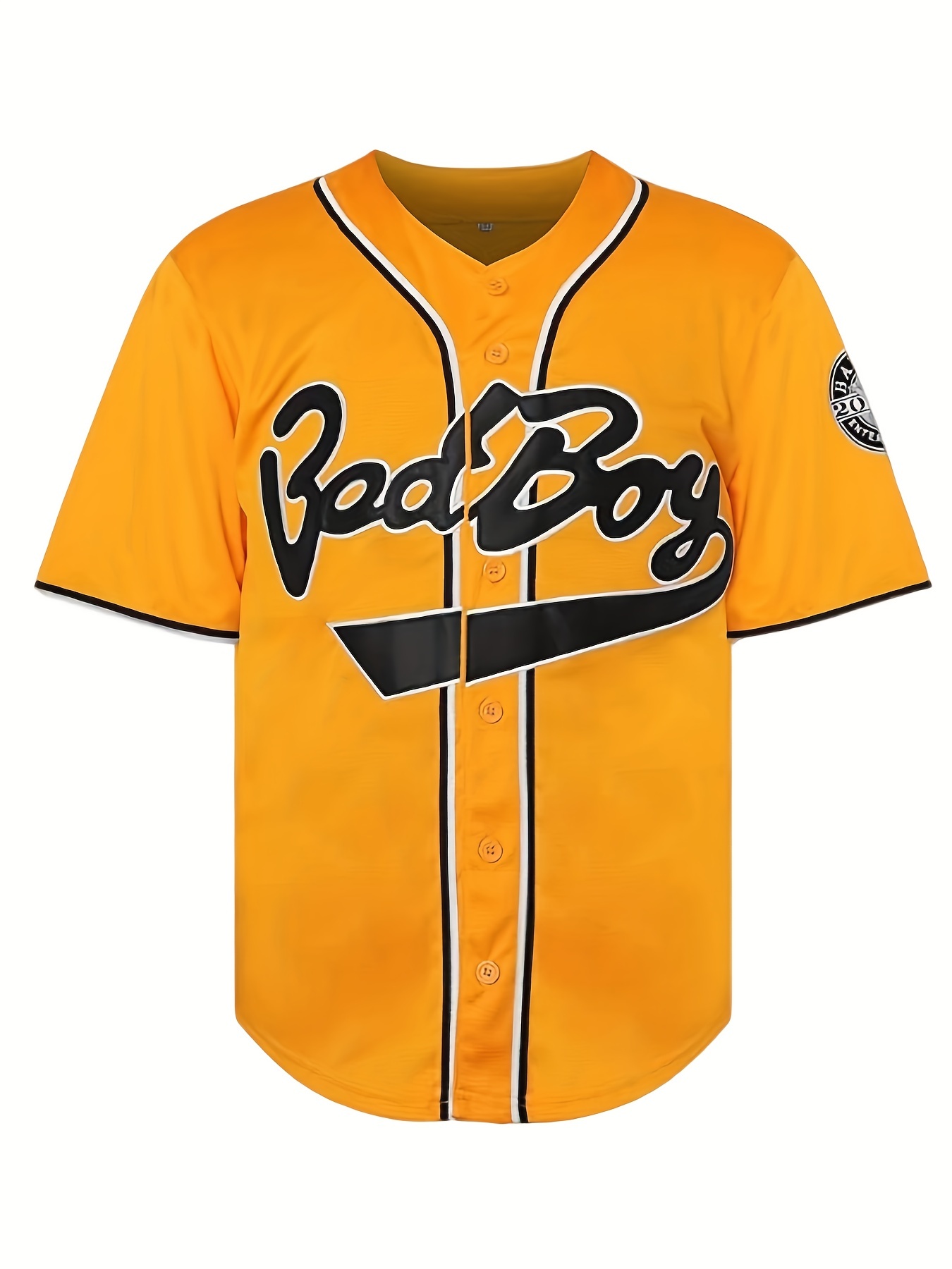 Men's Smalls Jersey #10 Bad Boy 90s Hip Hop Clothing Black White Stitched Movie Baseball Jersey