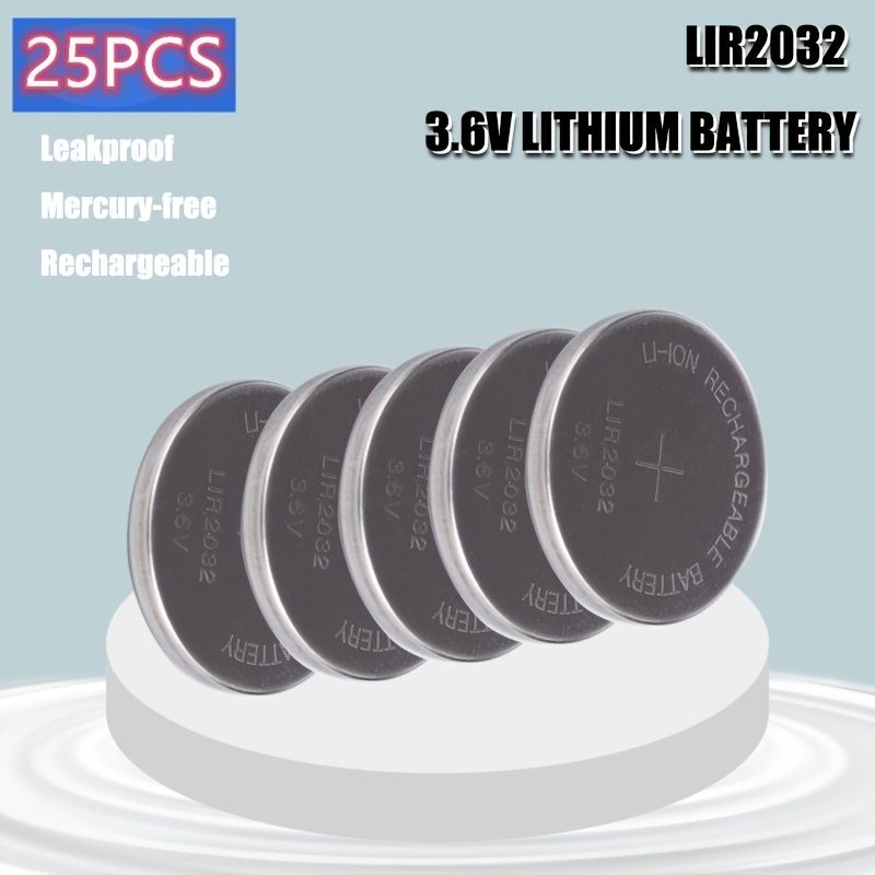 Buy CR2032 3V Non rechargeable coin cells pack of 25 cells