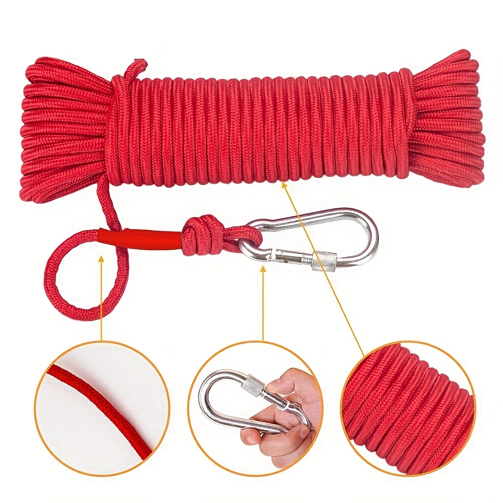 MHDMAG Magnet Fishing Rope, Carabiner Braid Rope, Kuwait