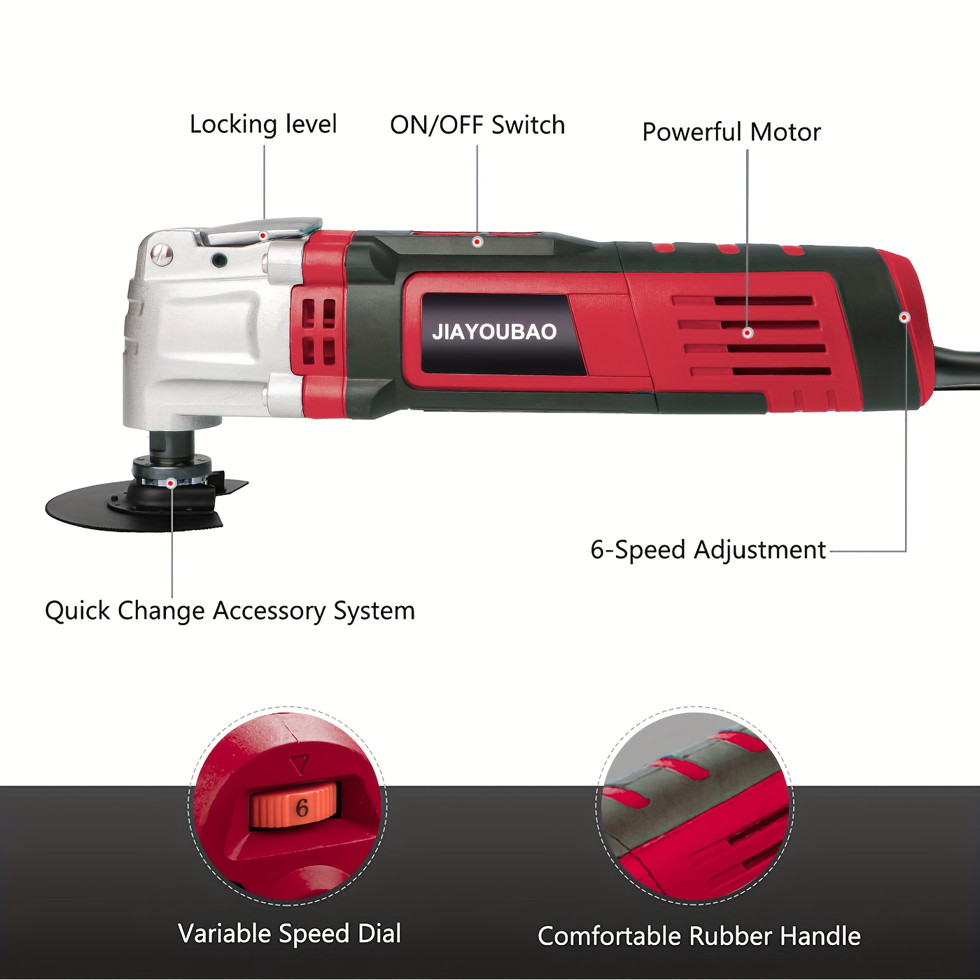 2 Amp Variable-Speed Oscillating Multi-Tool