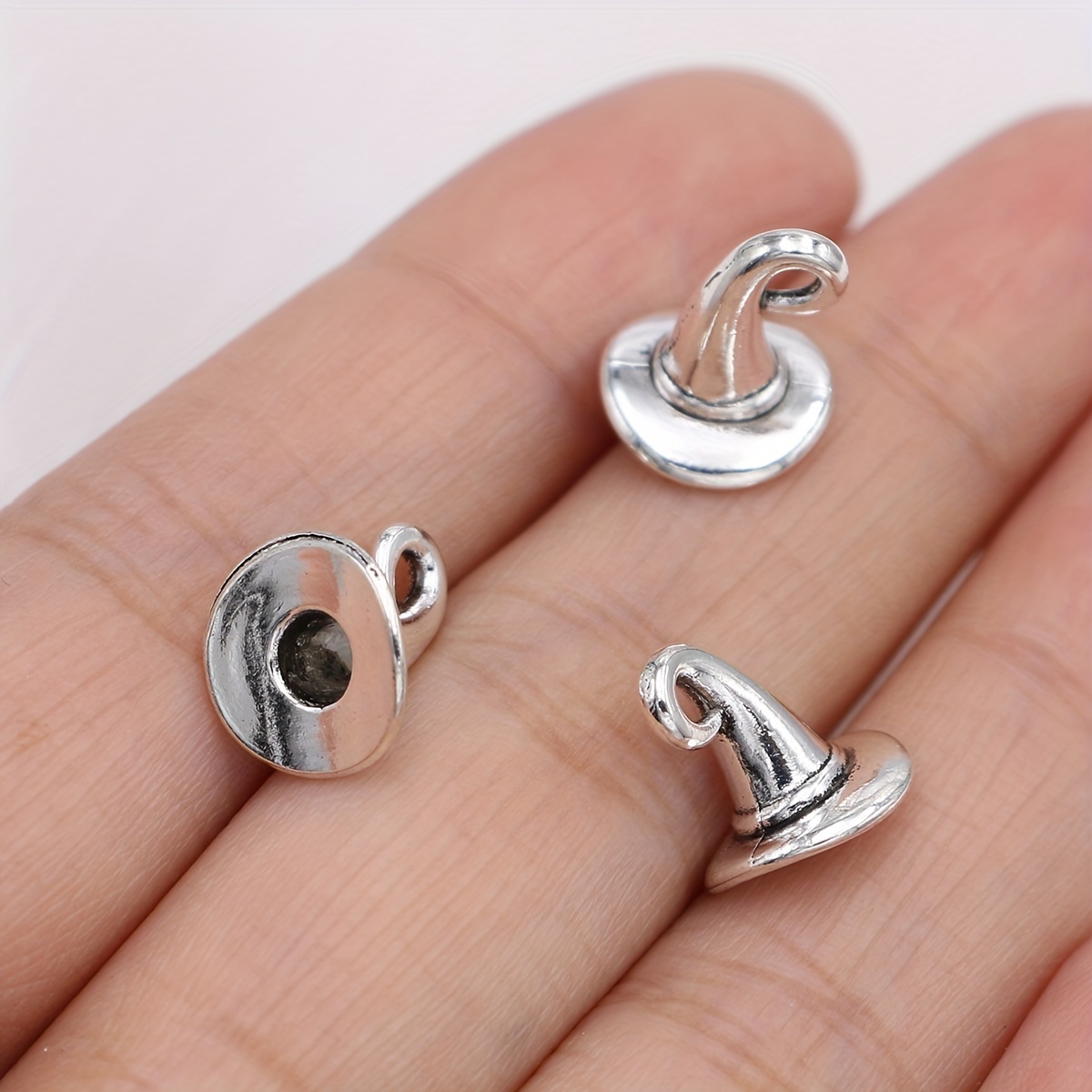 Zinc Alloy Vintage Wizard Hat Witch Hat Charms For Diy - Temu