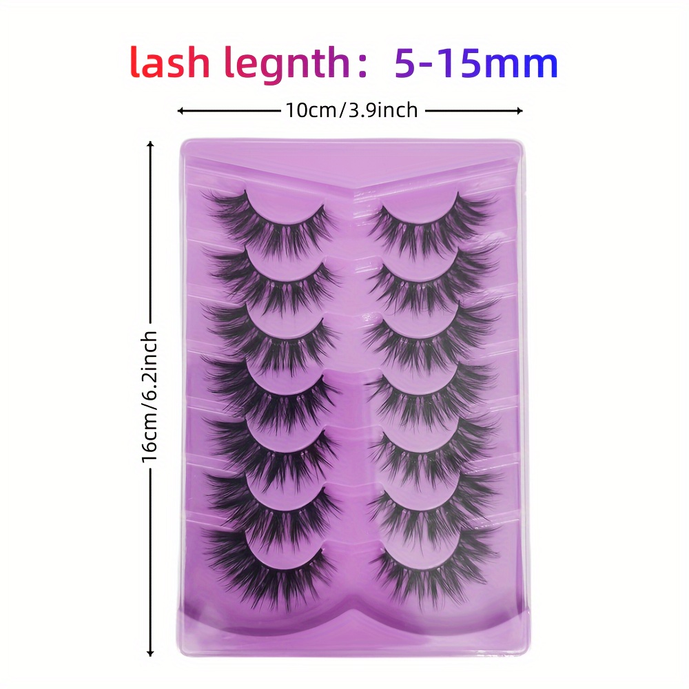 Thick Lashes Fluffy Style False Eyelashes Big Eye Makeup 3d - Temu