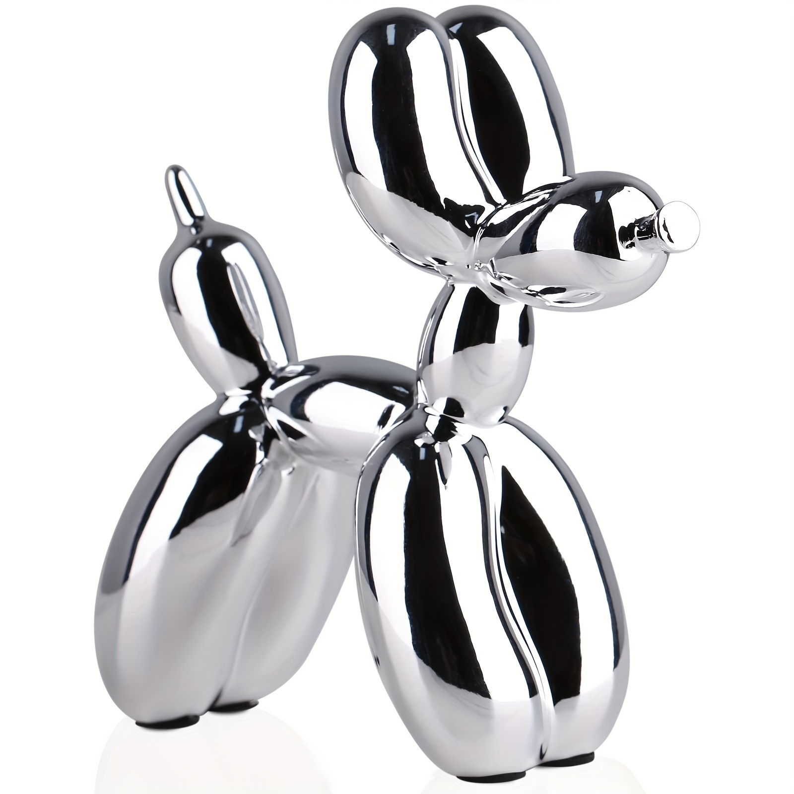 Shiny Electroplating Balloon Dog Statue Collectible Figurines Art Sculpture  Anim