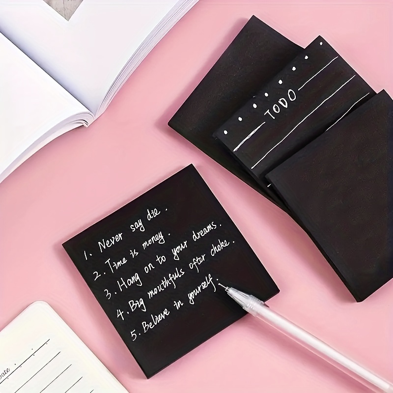 Black Sticky Notes - Unique Stationery Supplies