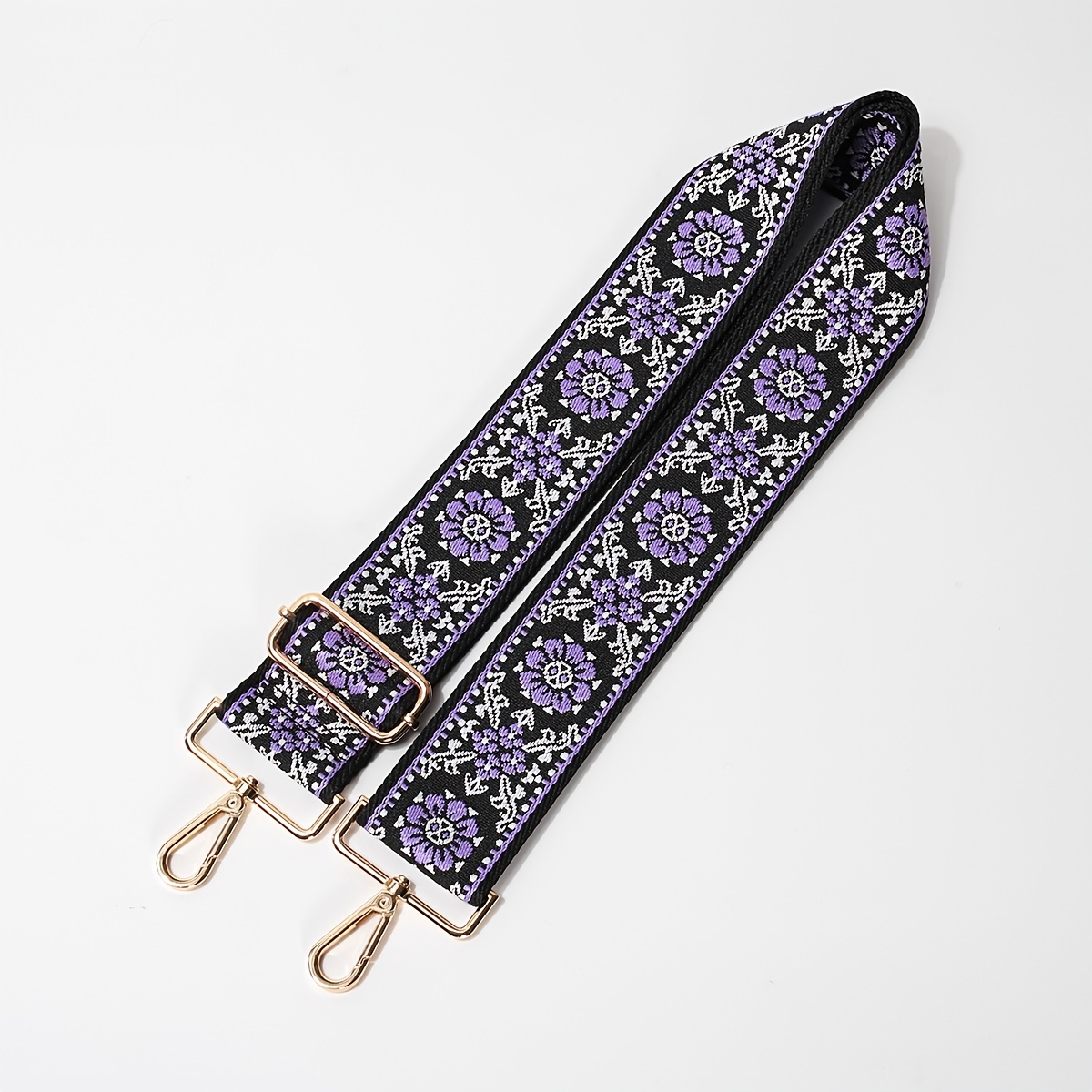 Purse Straps Replacement Belt, Ethnic Style Adjustable Shoulder Strap,  Retro Bag Accessories Wide Guitar Strap