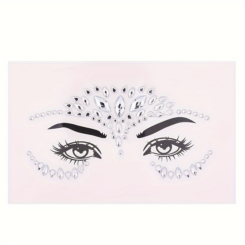 MAYCREATE Face Gems Rhinestone Face Decoration Jewelry Sticker For Women  Girls Mermaid's Tears Makeup Sticker Artist Temporary Eyes Decor Crystal  Face Jewels for Festival, Party, Rave at Rs 379.00, Gurugram