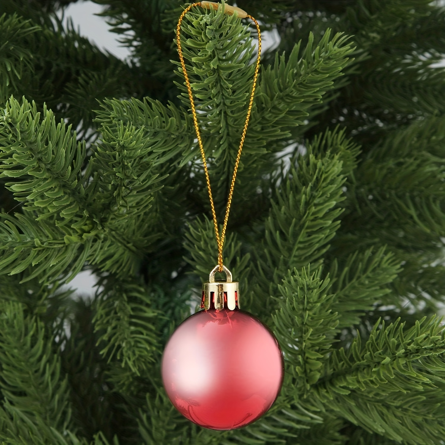 100pcs Christmas Ornament String for Christmas Tree Ornament Hooks Precut Ribbon Ornament Hangers Snap Locking String Fasteners Ropes for Christmas