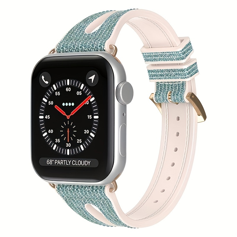 Luxury Leather Watch Band Strap For Apple Watch Series 9 8 7 6 5 4 45mm  41mm SE