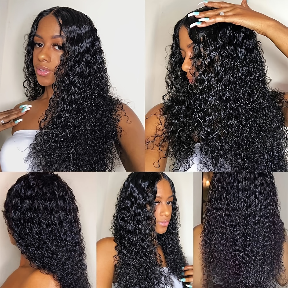 Curly Lace Front Wig Human Hair 13x4 Kinky Curly Transparent Lace