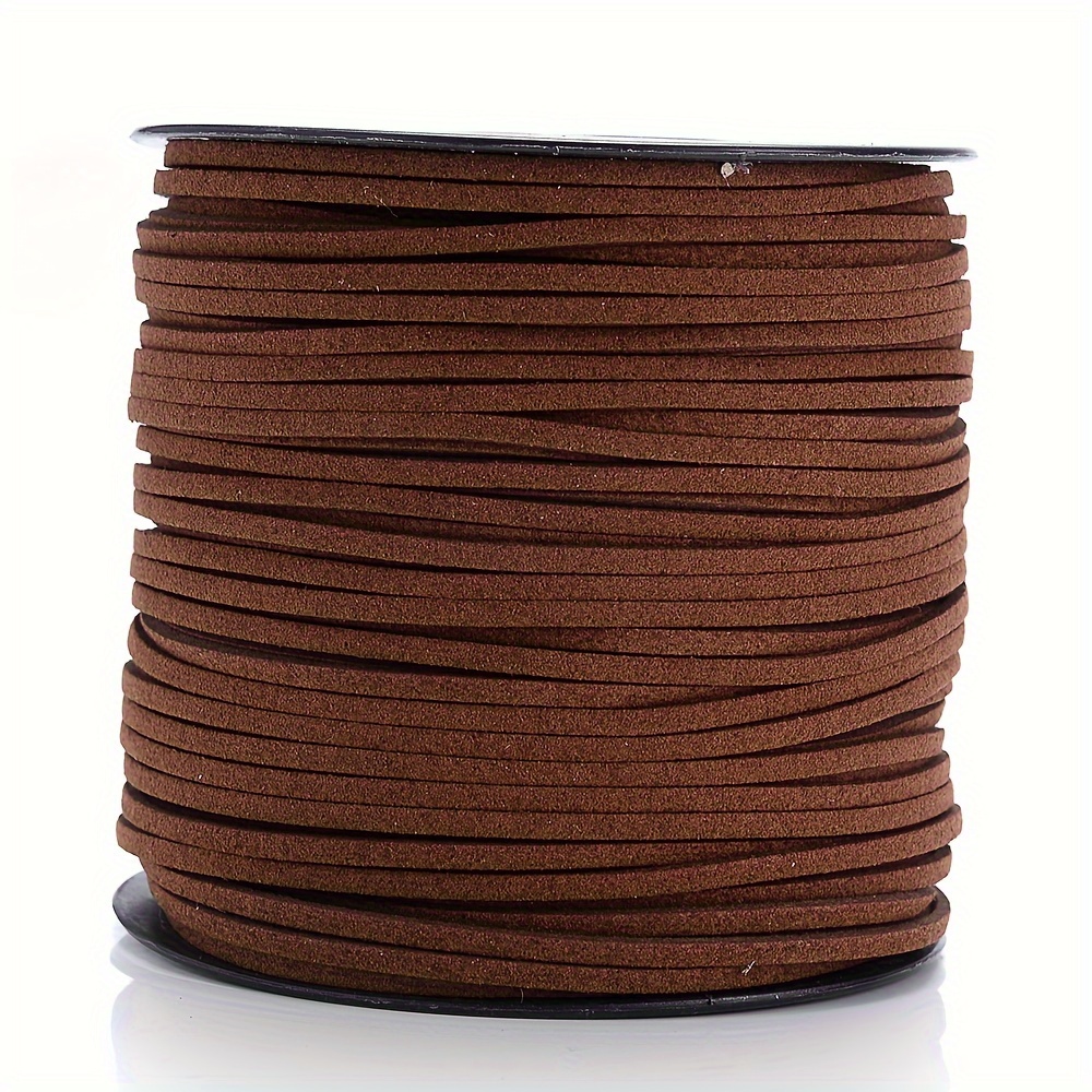 Flat Leather Cord for Jewelry Making, Faux Suede Beading Cord