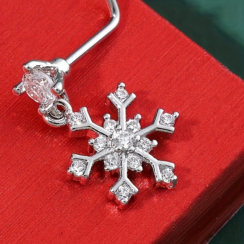 Snowflake hot sale nose ring