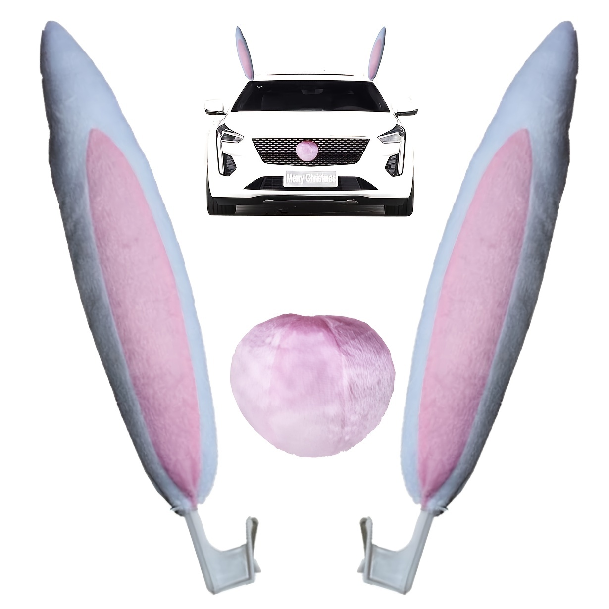 Niedliche Hasenohren 3D Ohren Aufkleber Auto Rückspiegel Abdeckung  Dekoration Auto Innen Zubehör Externe Ornament : : Sonstiges