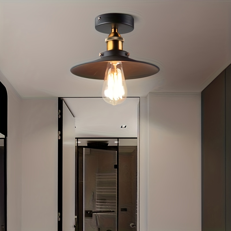 Vintage style flush on sale mount ceiling lights