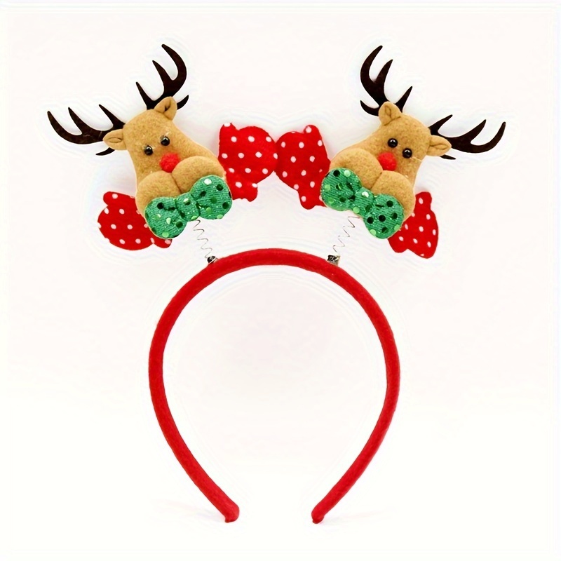 Diadema De Cuernos De Reno, Diademas De Navidad Para Mujer