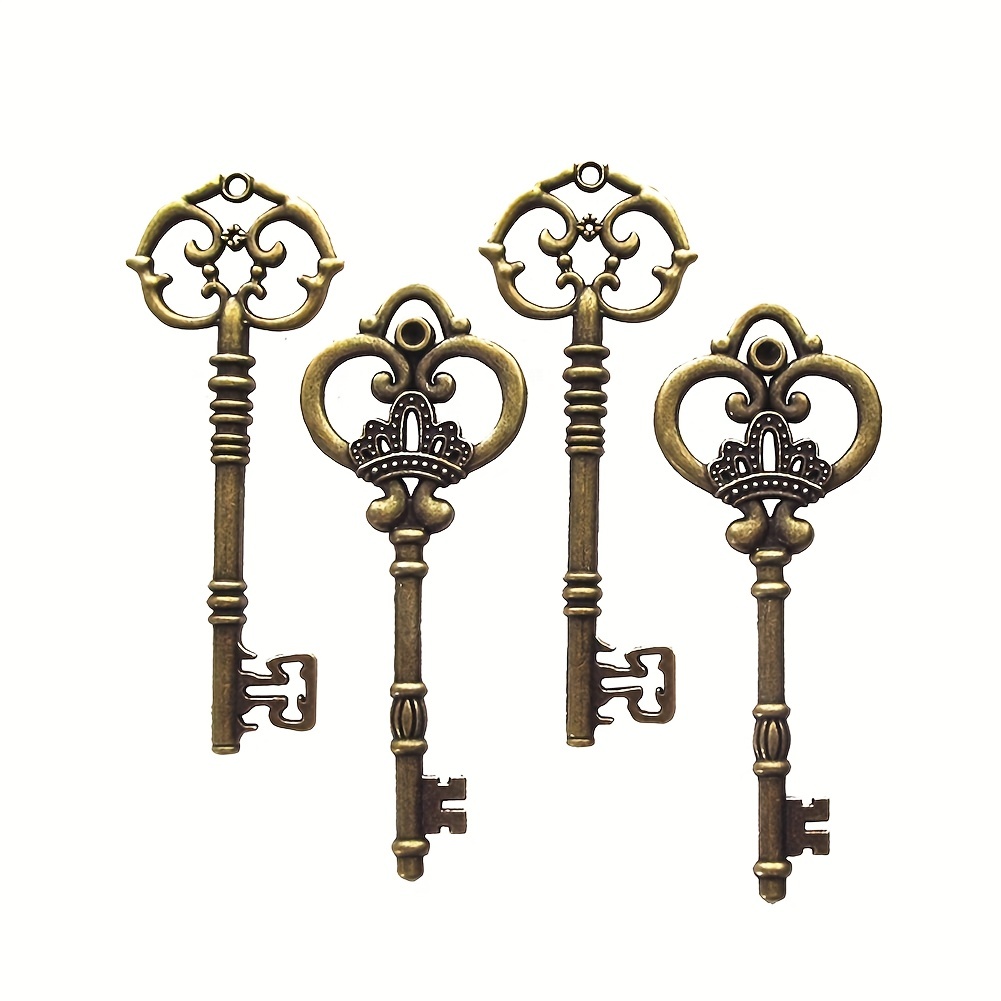 Lot Of 4 Vintage Keys/ Skeleton Keys as is