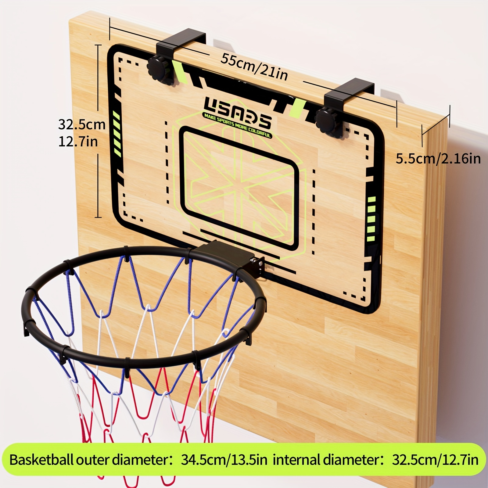 Indoor Basketball Hoop For Kids Door Room Basketball Hoop - Temu